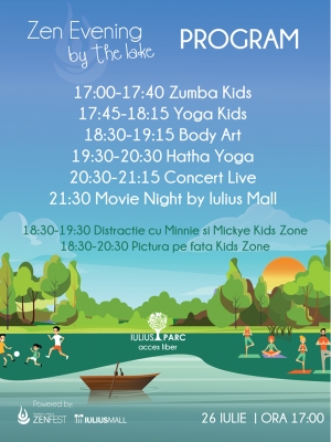 Zi relaxanta de vineri in Iulius Parc cu zumba, yoga si filmul &quot;Parking&quot;