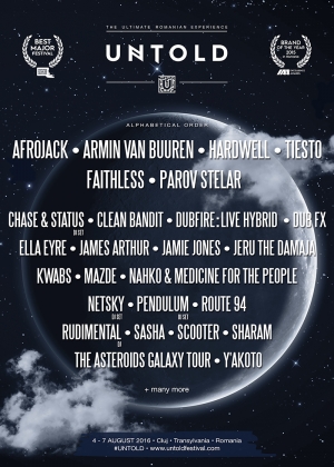 Faithless, Parov Stelar, Scooter, Clean Bandit, Dubfire si alti 20 de artisti internationali confirmati la UNTOLD