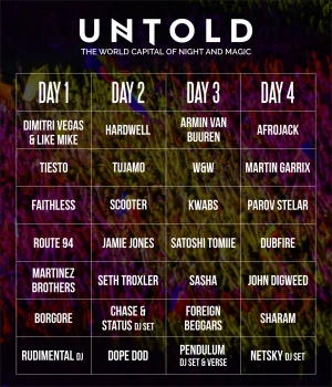 Programul pe zile la UNTOLD Festival 2016