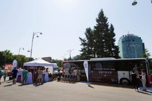 Caravana mobila Blood Network vine in Piata Uniirii din Cluj intre 15 - 17 iulie