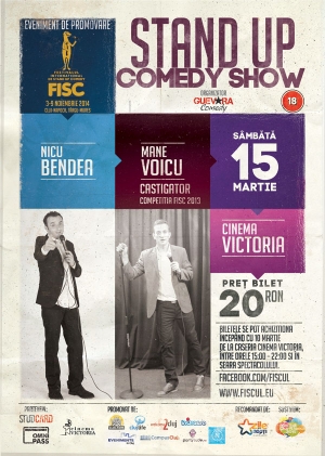 Stand up cu Nicu Bendea si Mane Voicu @ 15 martie Cinema Victoria