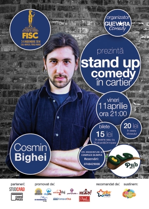 Stand up comedy in Cartier cu Cosmin Bighei @ 11 aprilie Old Pub no.2