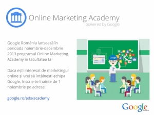 Cursuri Google Academy pentru studentii pasionati de online