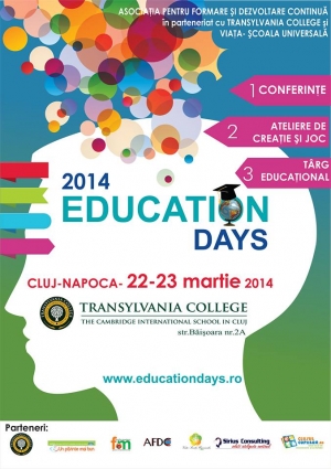 18 speakeri de succes la Education Days @ 22-23 martie Transylvania College